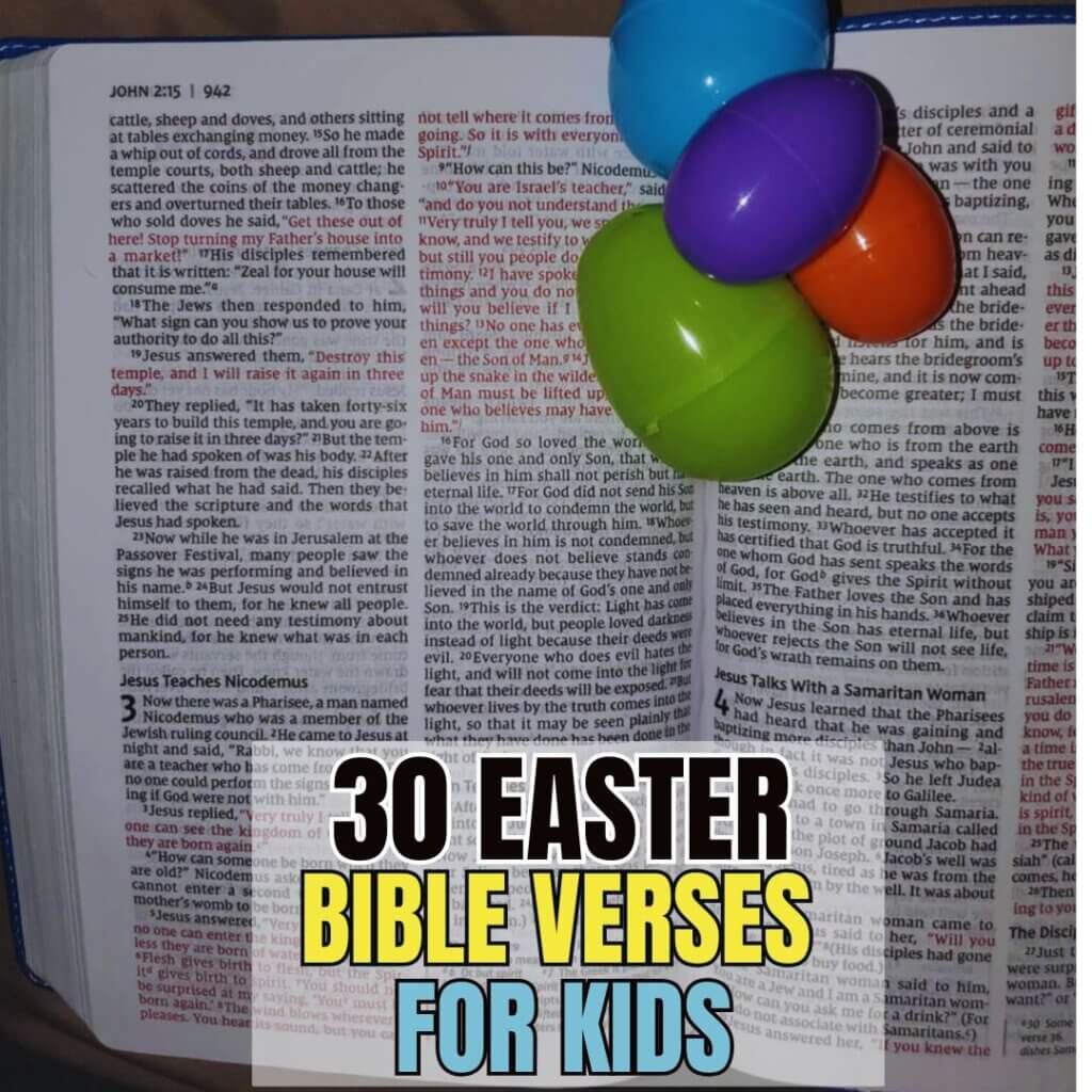 Easter Bible verses for kids